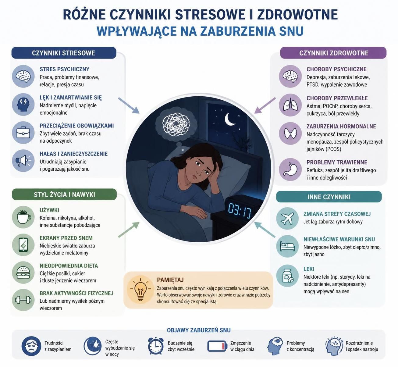 dowiedz się, jakie są najczęstsze przyczyny problemów ze snem oraz skuteczne metody radzenia sobie z nimi, aby poprawić jakość swojego wypoczynku.